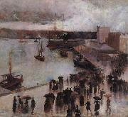 Charles conder Departure of the SS Orient from Circular Quay oil painting reproduction